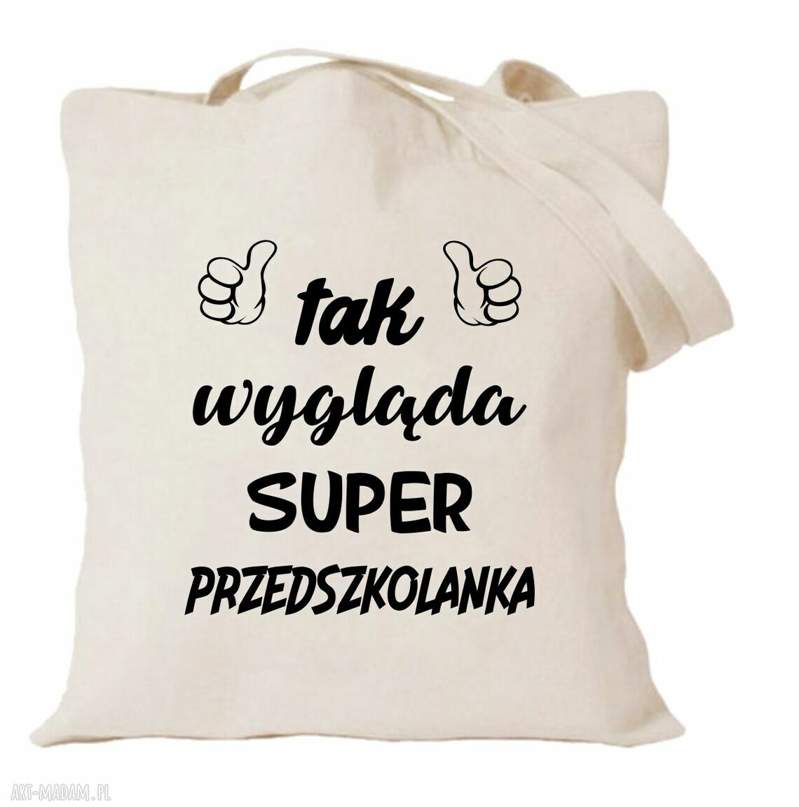 Torba bawełniana z nadrukiem dla przedszkolanki - prezent na zakończenie roku i Dzień Edukacji