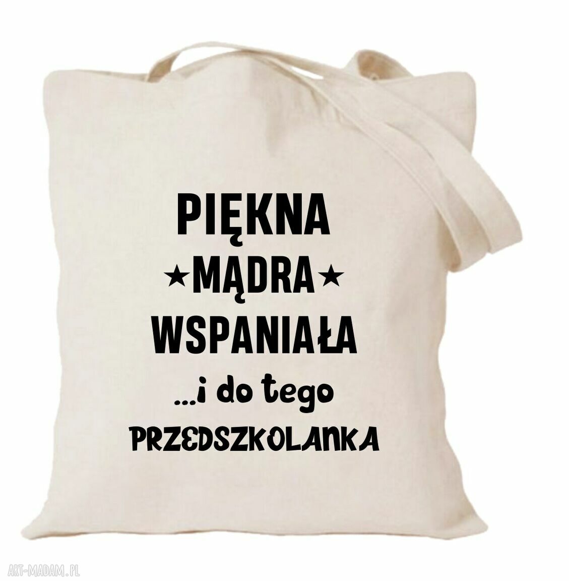 Torba z nadrukiem dla przedszkolanki - prezent na zakończenie roku i Dzień Edukacji