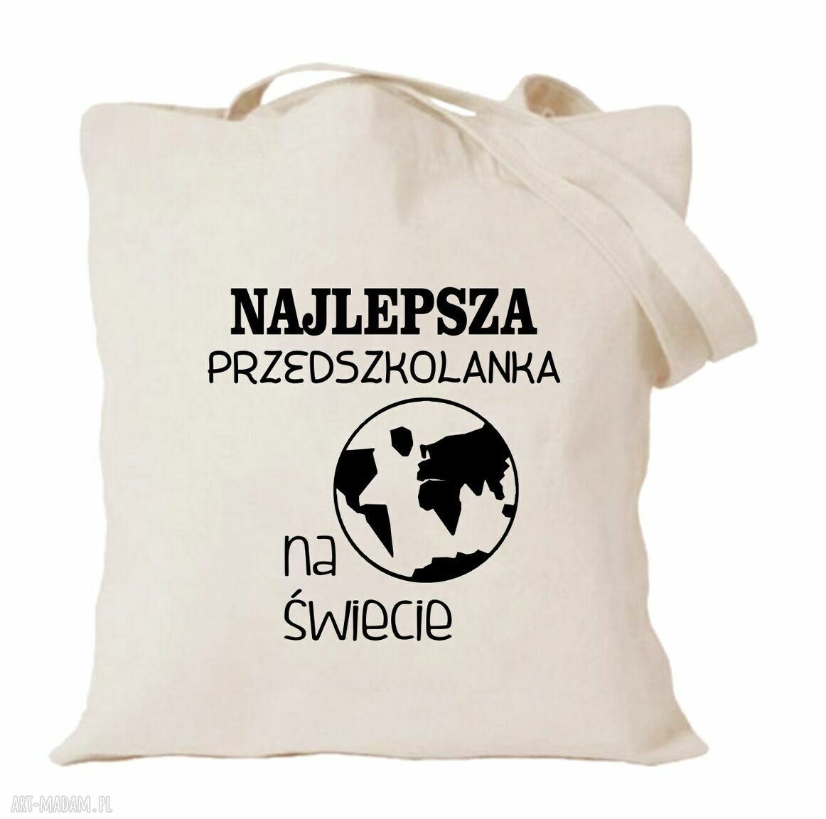 Torba z nadrukiem dla wychowawczyni - prezent od przedszkolaków