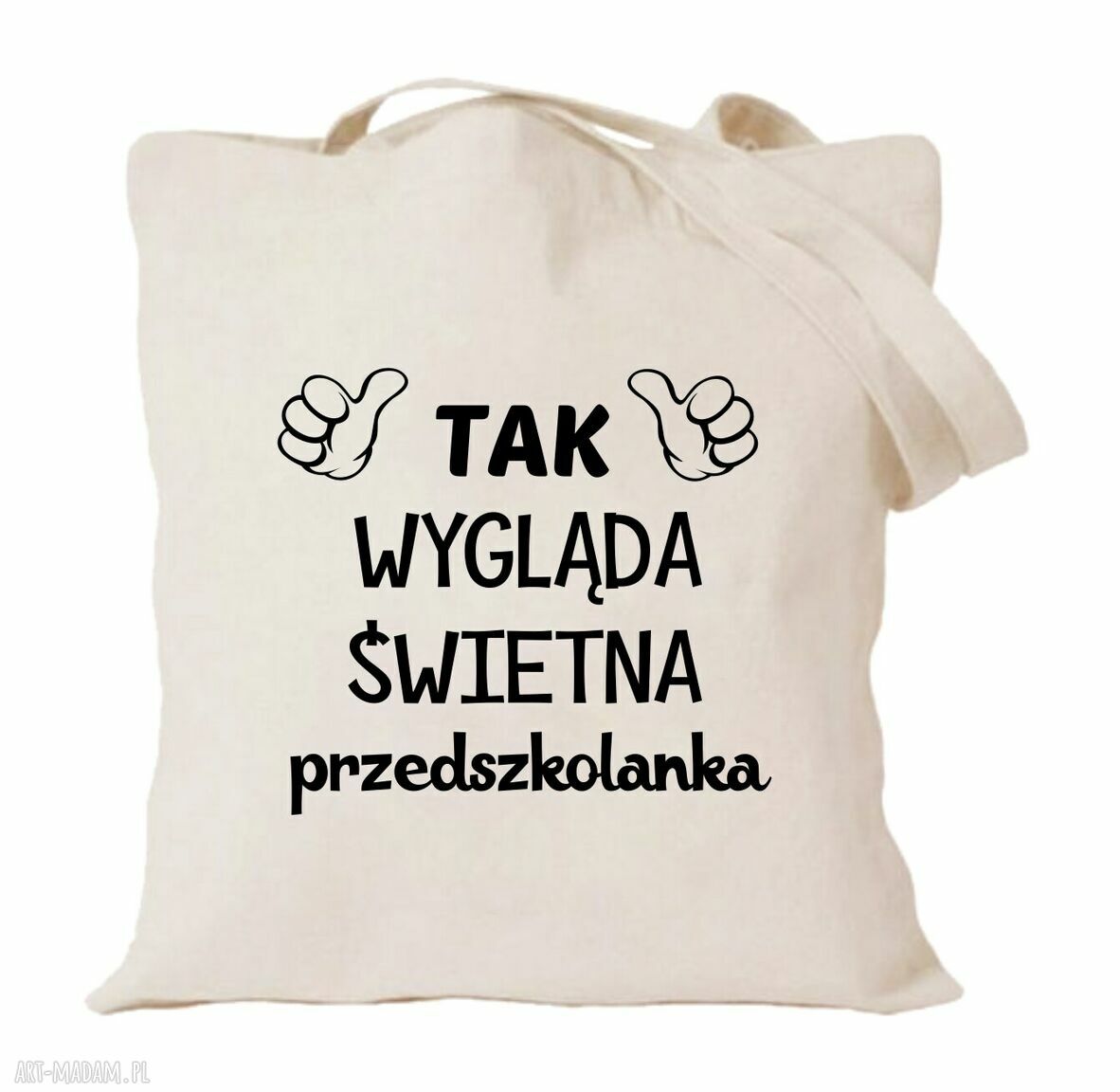 Torba z nadrukiem dla przedszkolanki - prezent na zakończenie roku od przedszkolaków