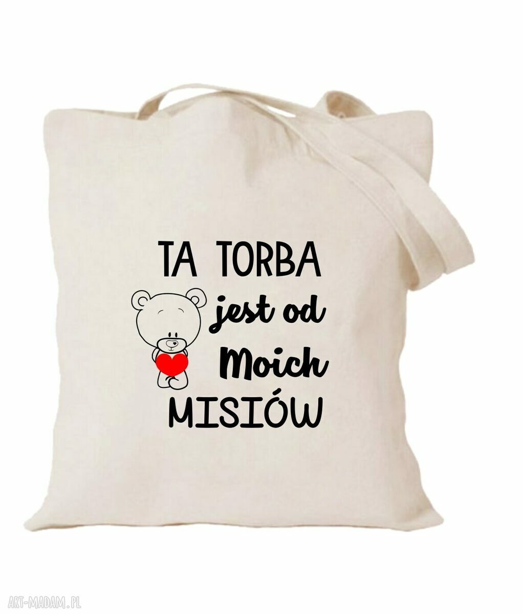 Personalizowana torba bawełniana dla przedszkolanki - nazwa grupy na prezent