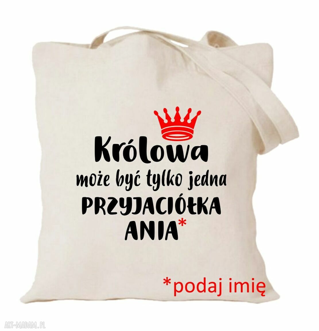 Torba bawełniana z nadrukiem dla przyjaciółki - psiapsi, kumpeli i BFF