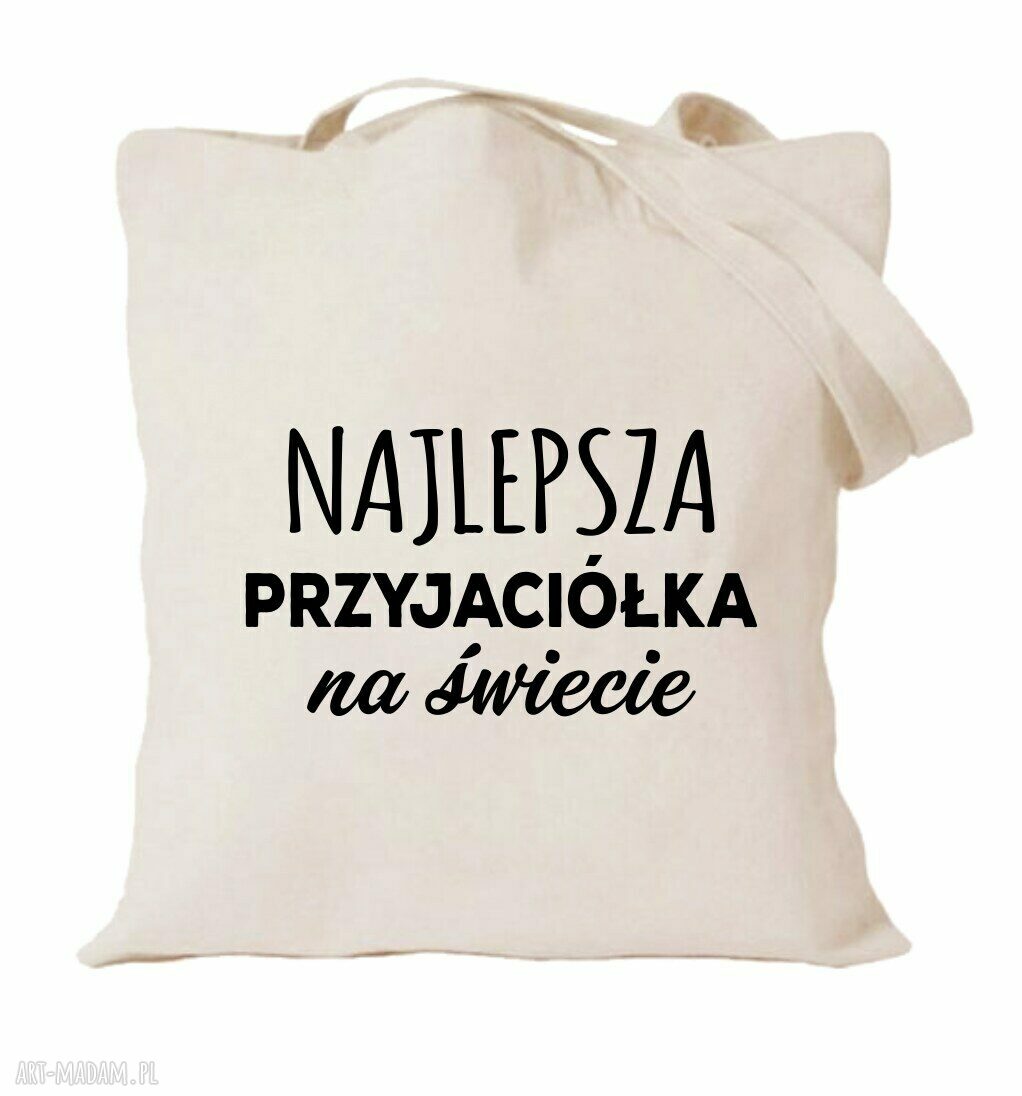 Torba bawełniana z nadrukiem dla przyjaciółki - Psiapsi BFF