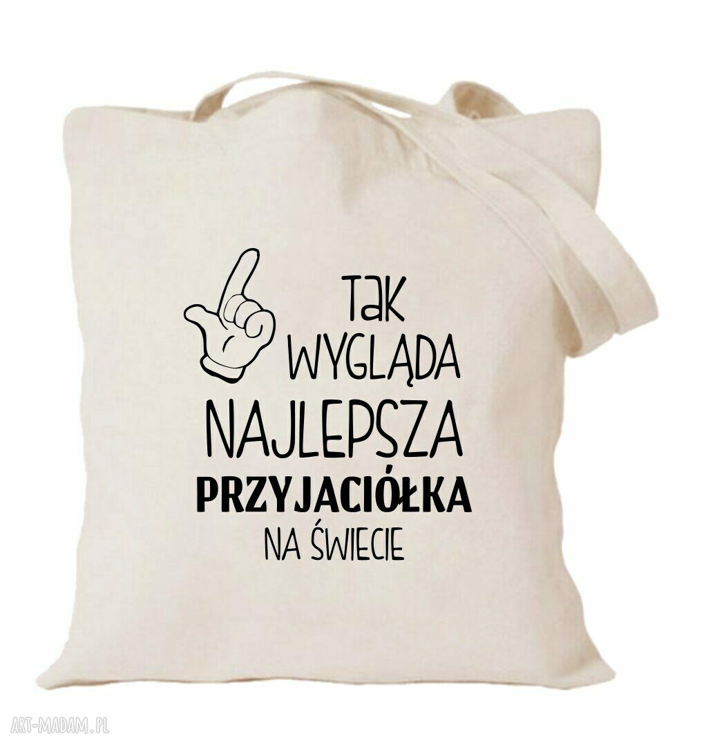 Torba bawełniana z nadrukiem dla przyjaciółki - BFF