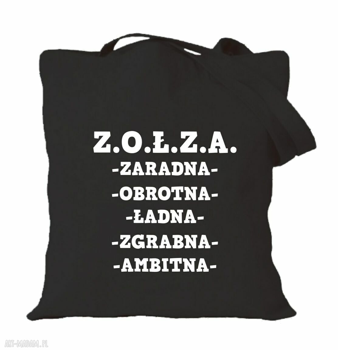 Ręcznie robiona torba bawełniana BFF - prezent dla przyjaciółki (42x38 cm)