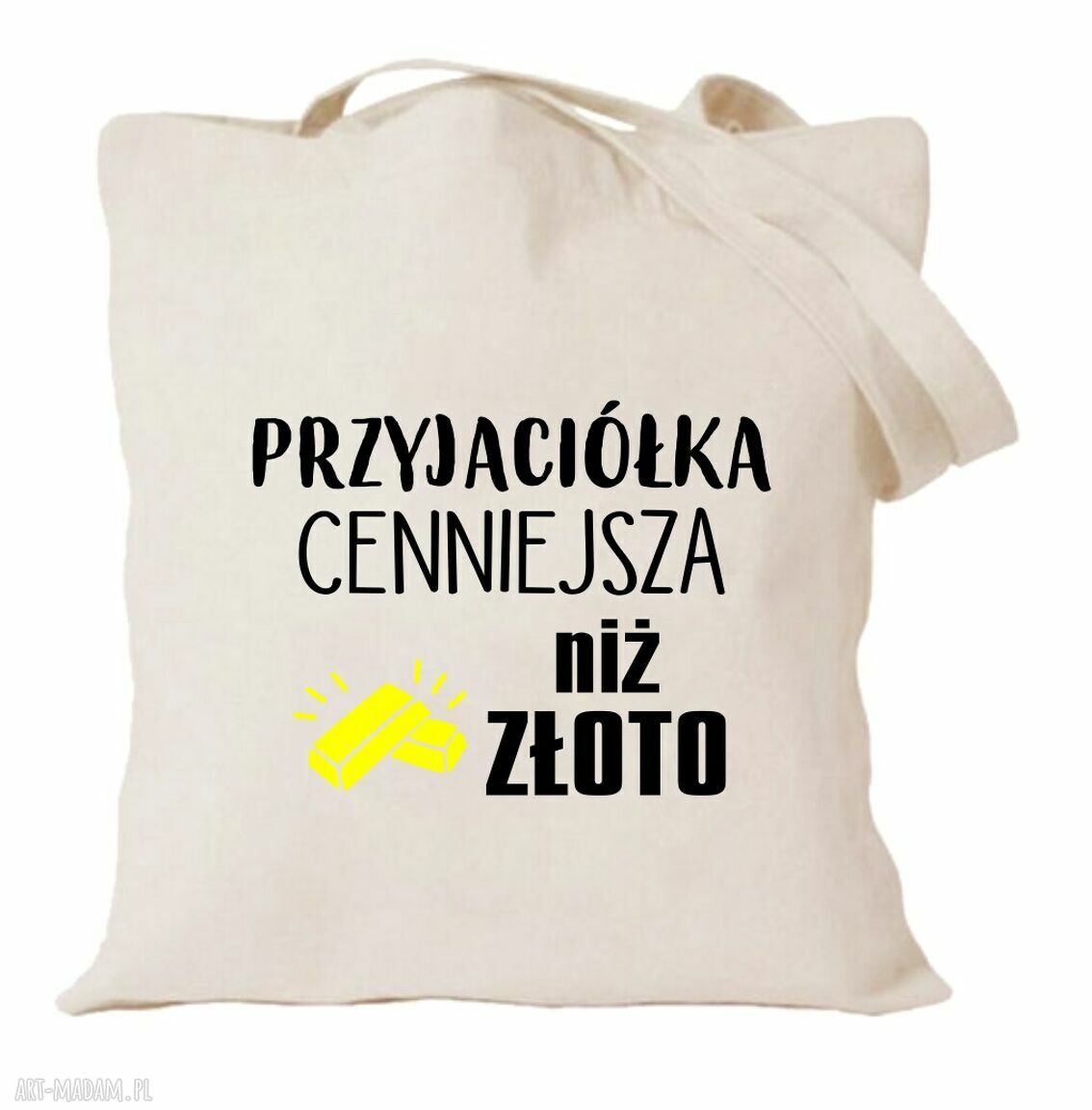 Torba bawełniana z nadrukiem dla przyjaciółki - BFF prezent na urodziny