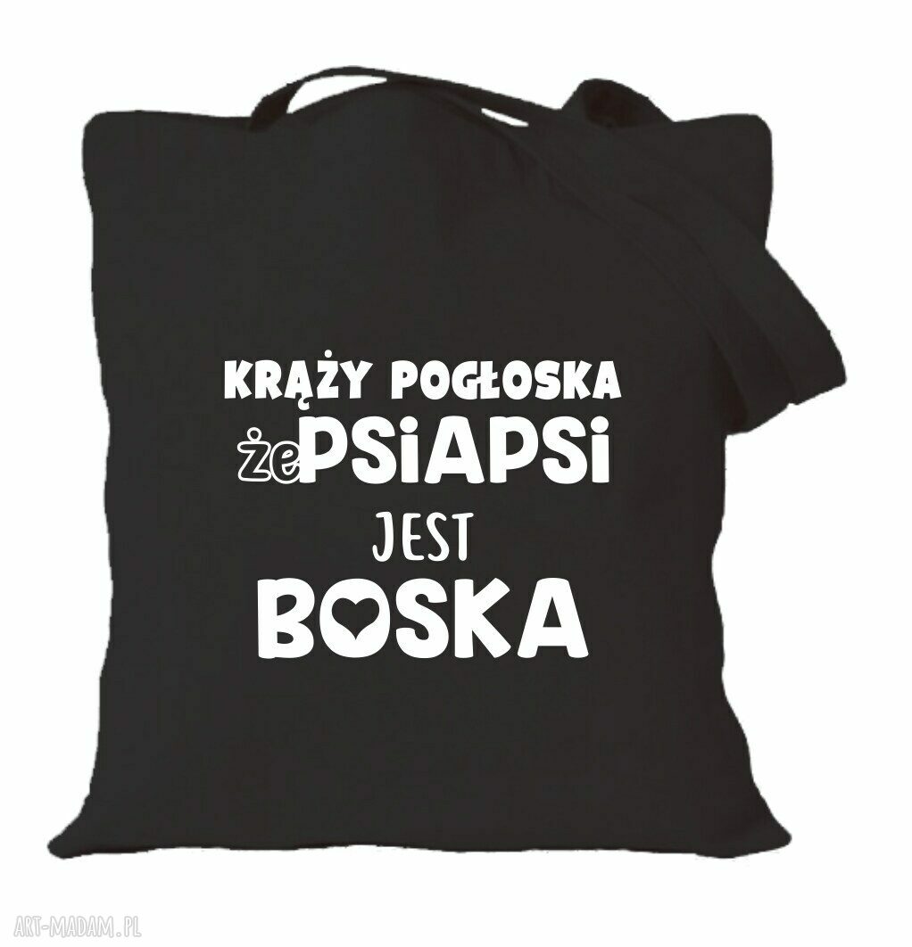 Torba bawełniana z nadrukiem dla psiapsi i BFF - prezent urodzinowy