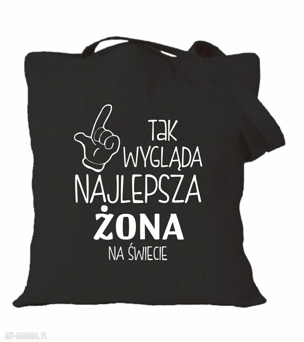 Bawełniana torba z nadrukiem dla żony - prezent od męża na urodziny