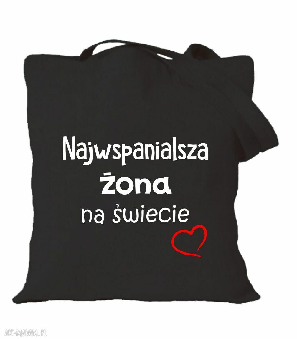 Torba bawełniana z nadrukiem dla żony - prezent od męża