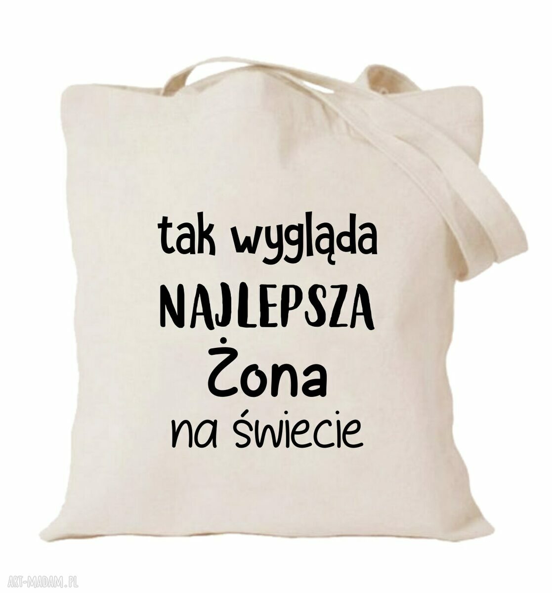 Torba bawełniana z nadrukiem dla żony - prezent od męża