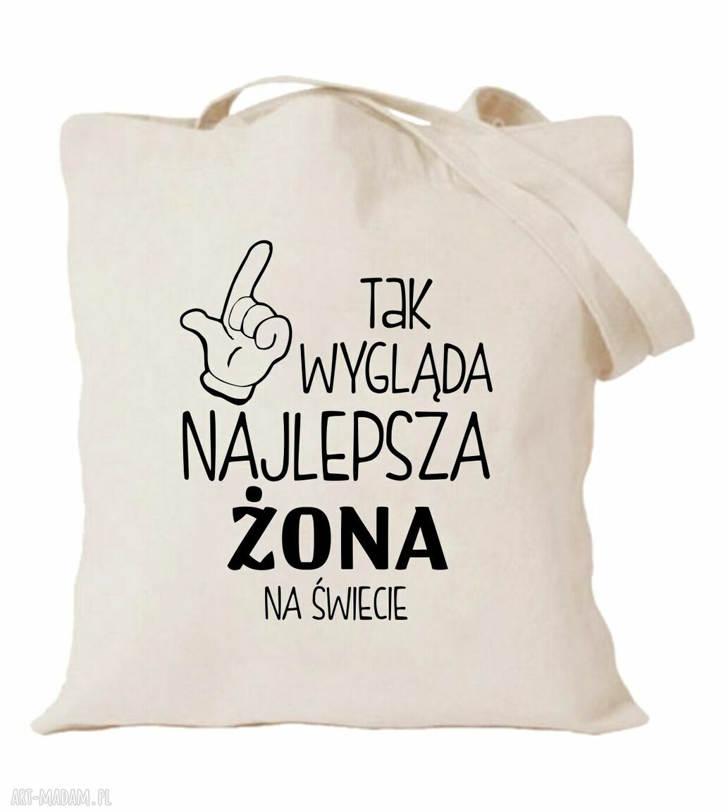 Torba z nadrukiem dla żony - prezent od męża na urodziny i rocznicę