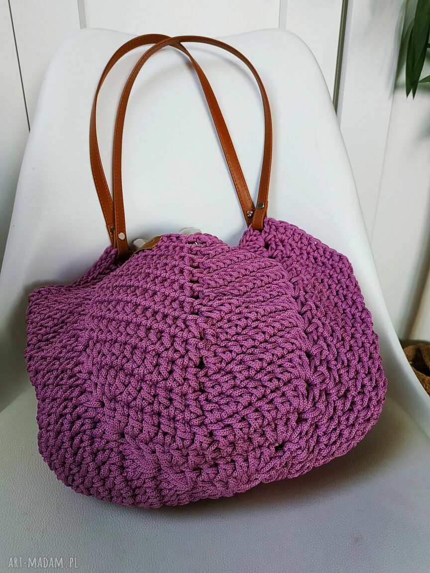 Tulip Bag - wodoodporna torba na ramię z poliestrowego sznurka 3 mm