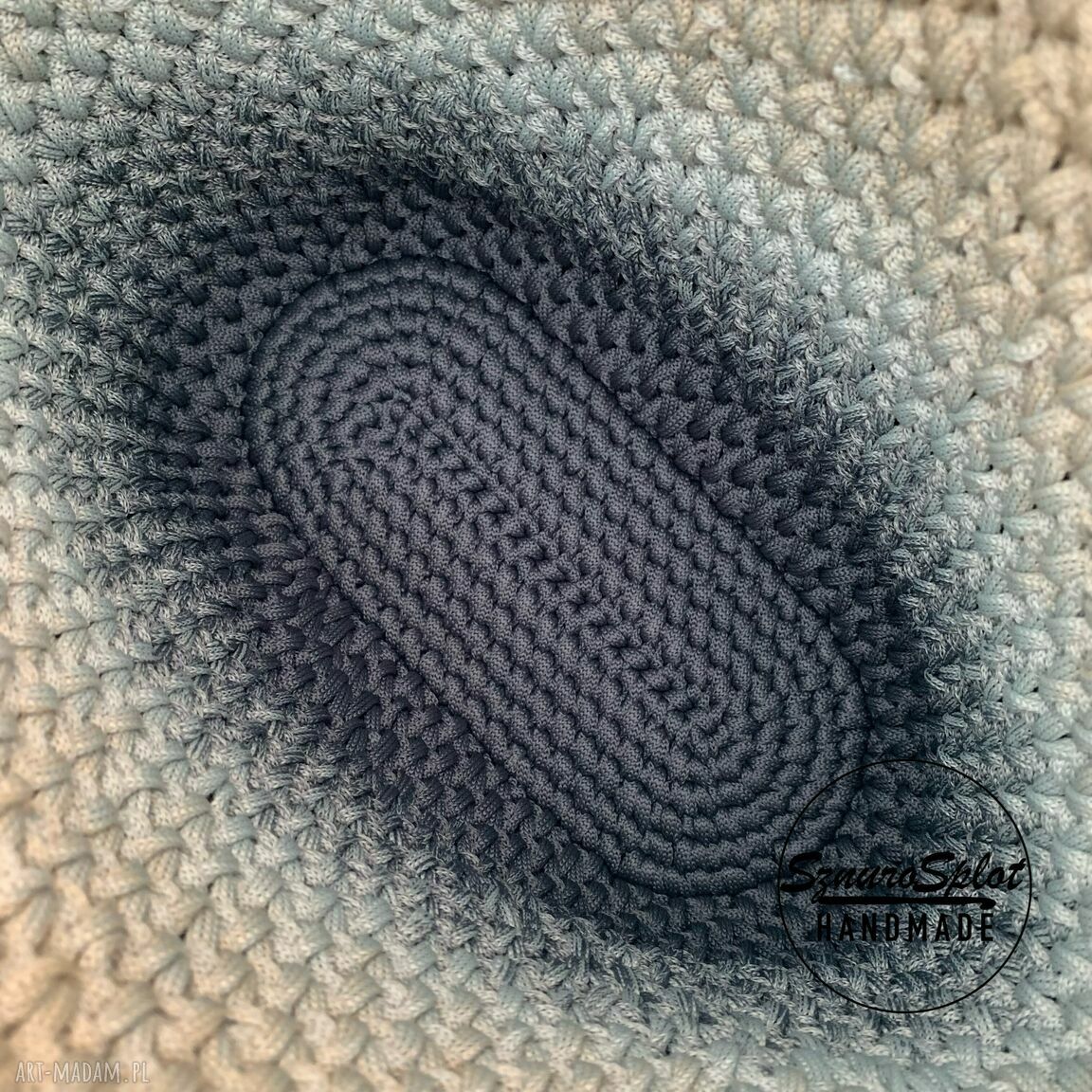 Torba ze sznurka na ramię - shopperka handmade ze sznurka poliestrowego