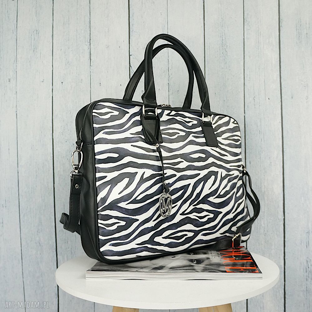 torba na laptopa zebra manzana
