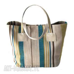 37-0011 wielobarwna torebka shopper bag 3w1 ekologiczna