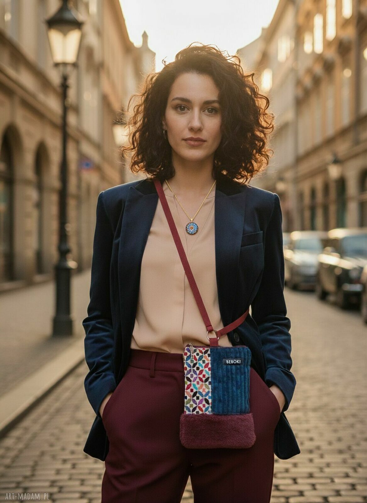 Torebka BEBOKI Mini Art Crossbody - ręcznie szyta kopertówka na ramię