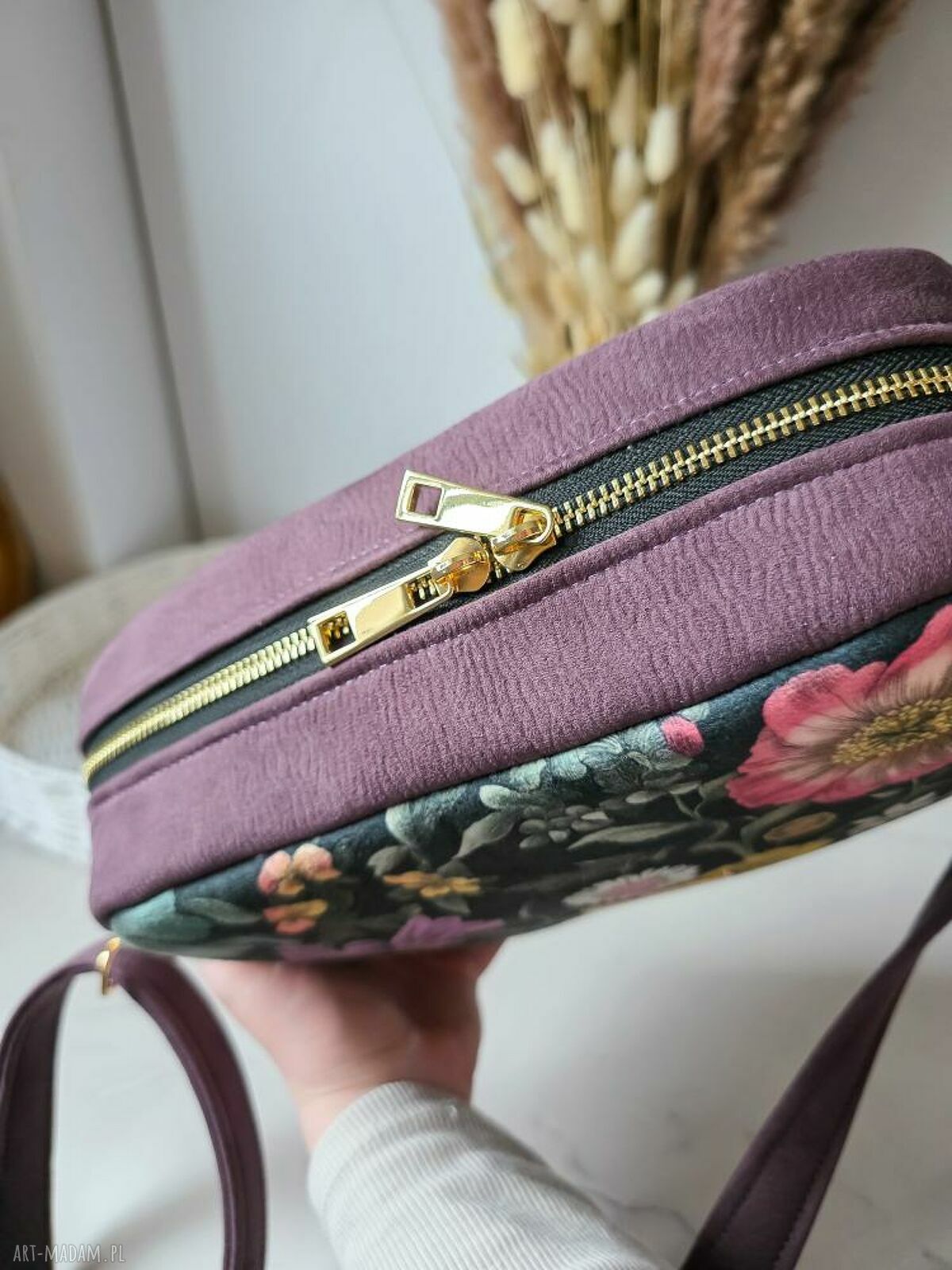 Torebka Box Prostokątna w Kwiaty na Ramię - handmade