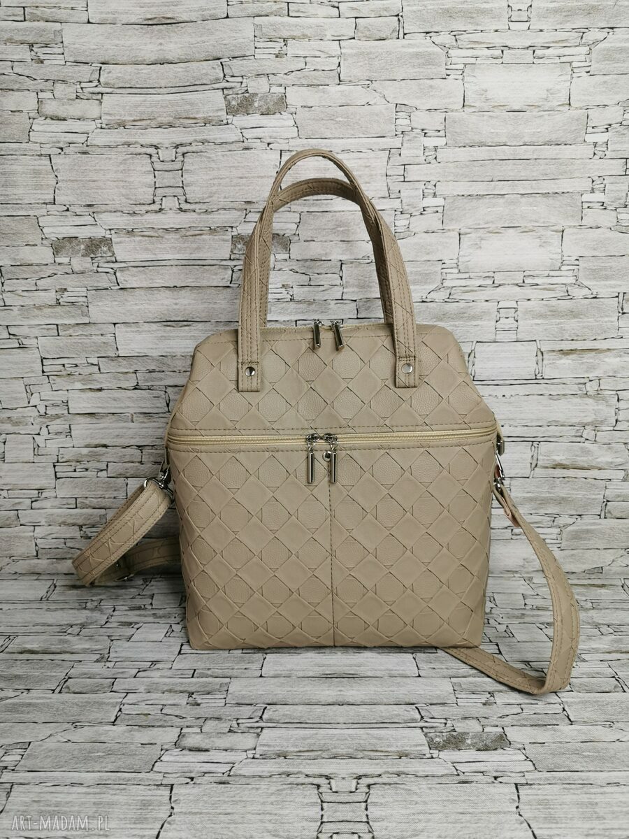 na ramię: Torebka damska kuferek MISSY róże 3d Hand Made