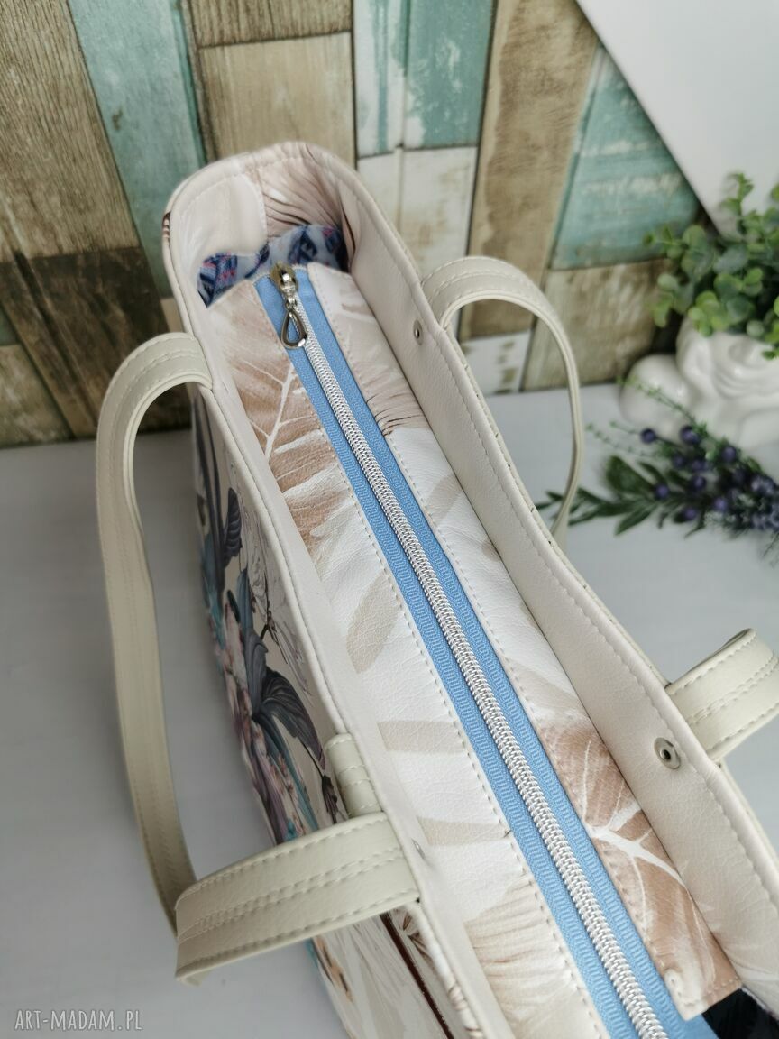 Torebka damska shopperka na ramię - handmade z ekoskóry Takietorby
