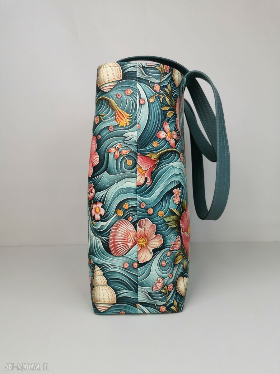 Torebka damska shopper na ramię - ręcznie robiona