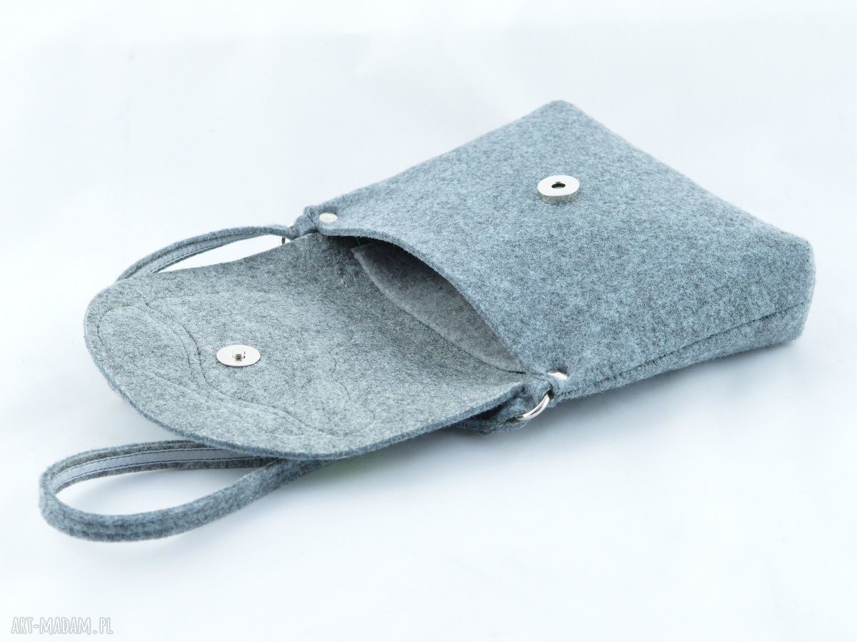 Torebka dla dziewczynki Rudy Lisek na Szarym Filcu HandMade