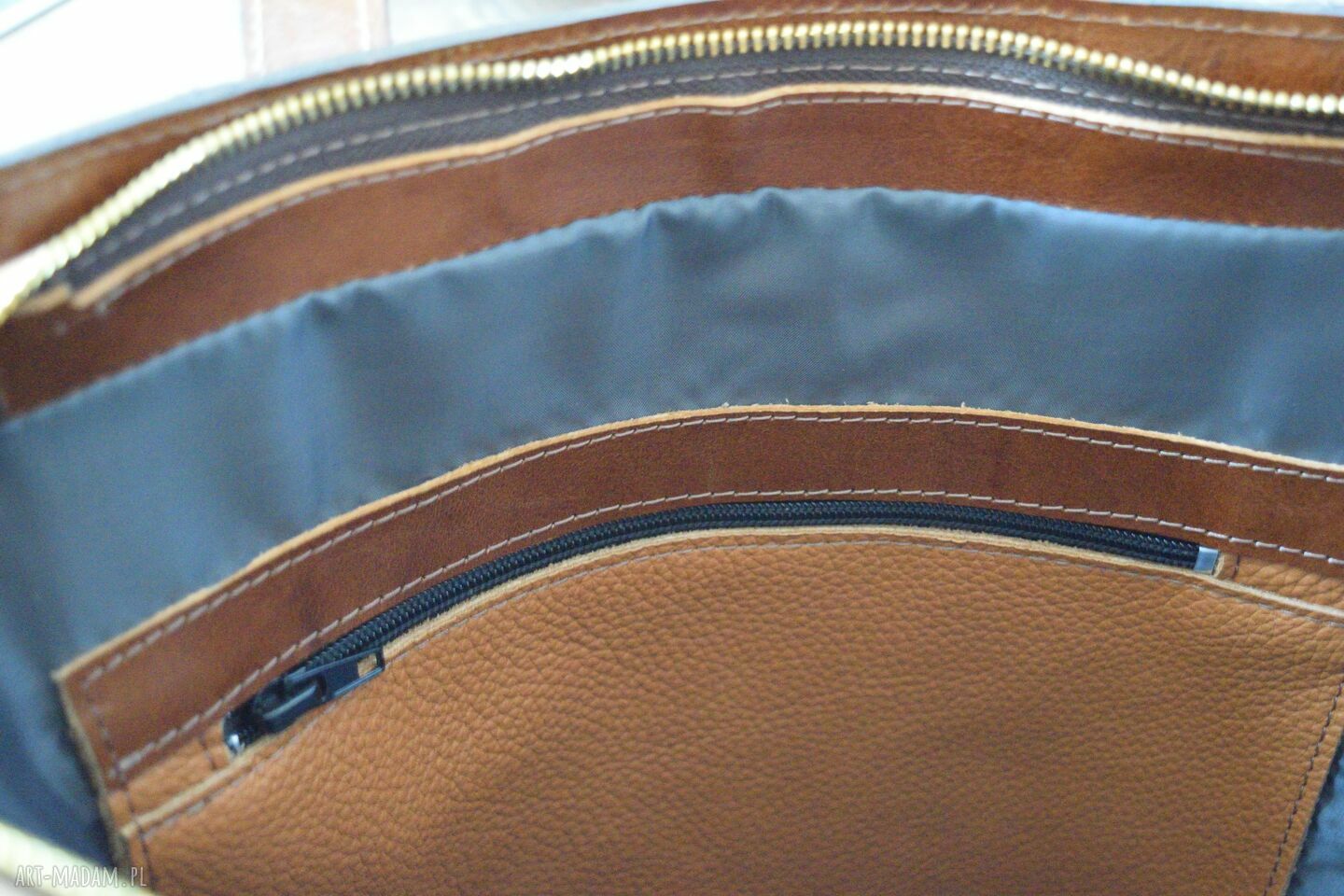 Duży shopper vintage ręcznie robione
