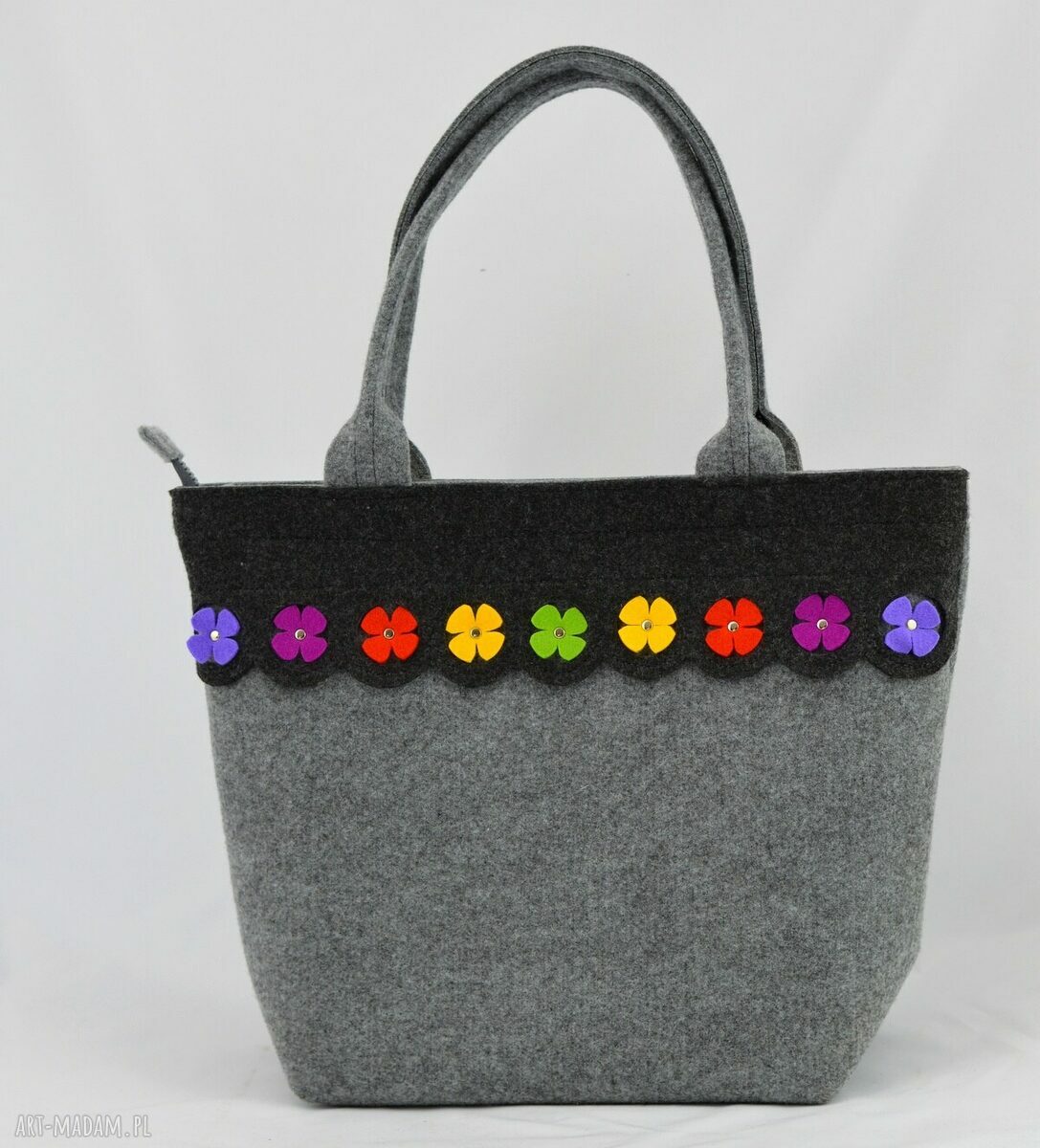Torebka Filcowa Kuferek Marzenie o Wiośnie... :) hand made