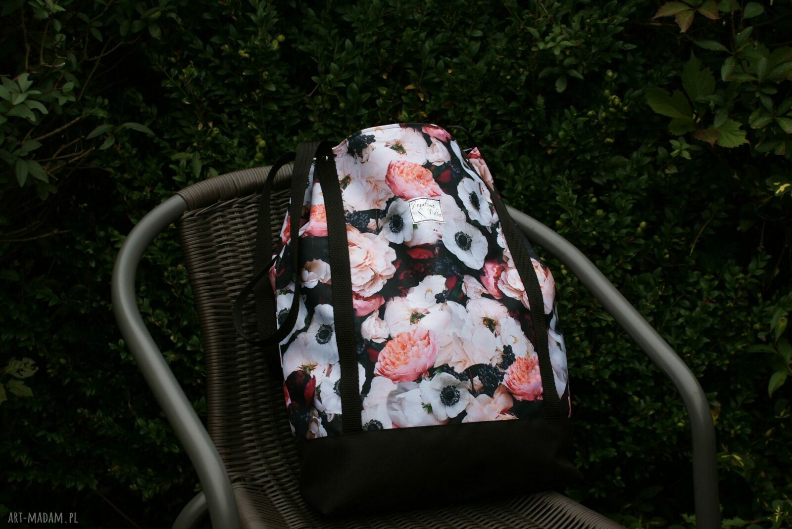 Torebka kwiatowa z kordury - wodoodporna torba na ramię w formacie A4