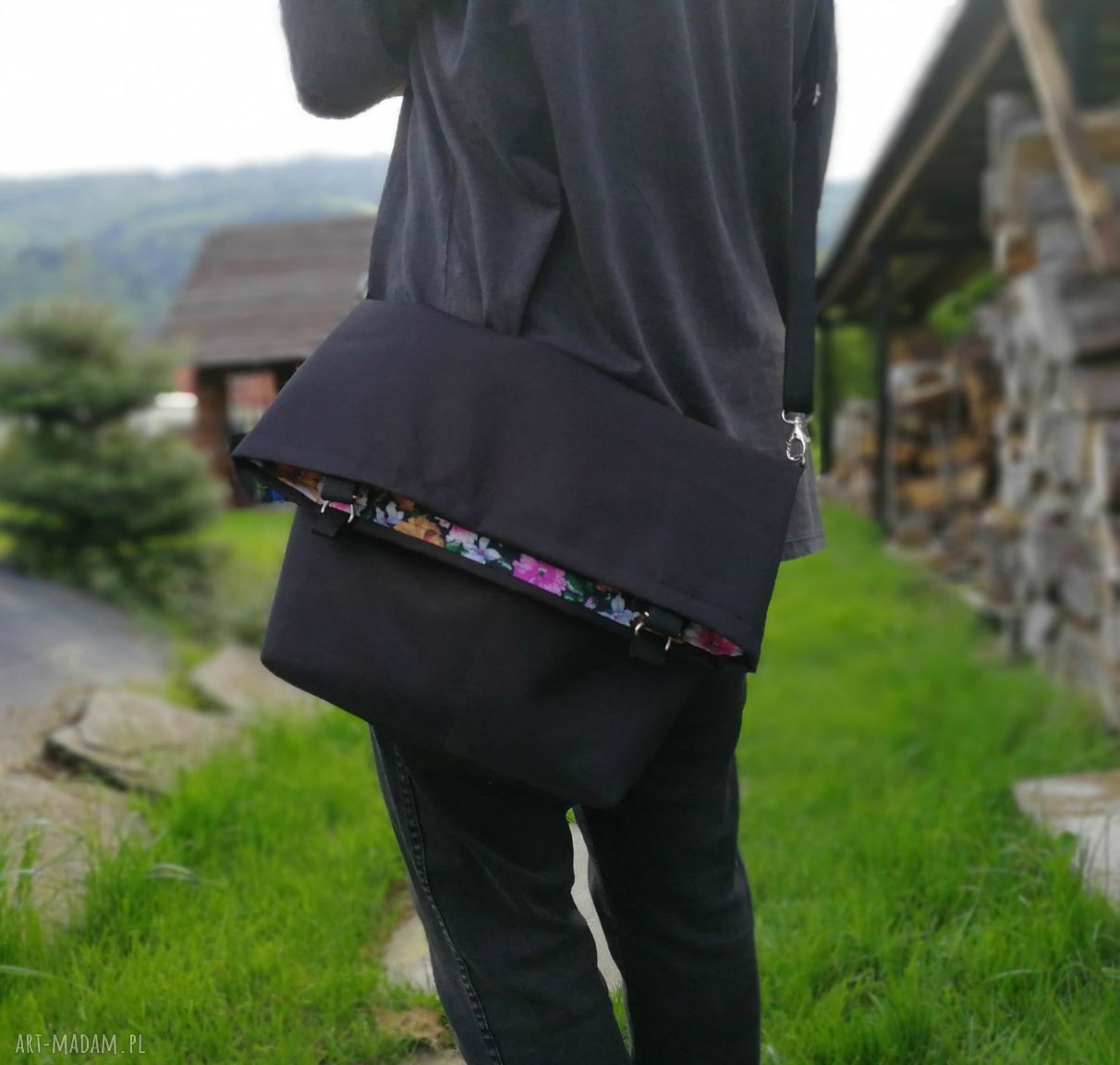 Torebka listonoszka 2 w 1 worek na ramię z wodoodpornej cordury