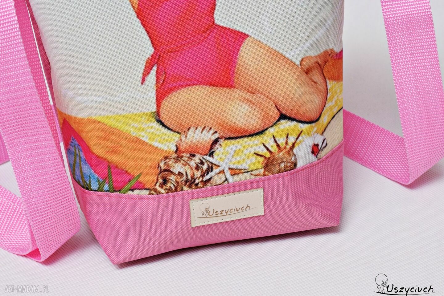 Wodoodporna listonoszka retro pin-up na ramię - mała, ręcznie szyta