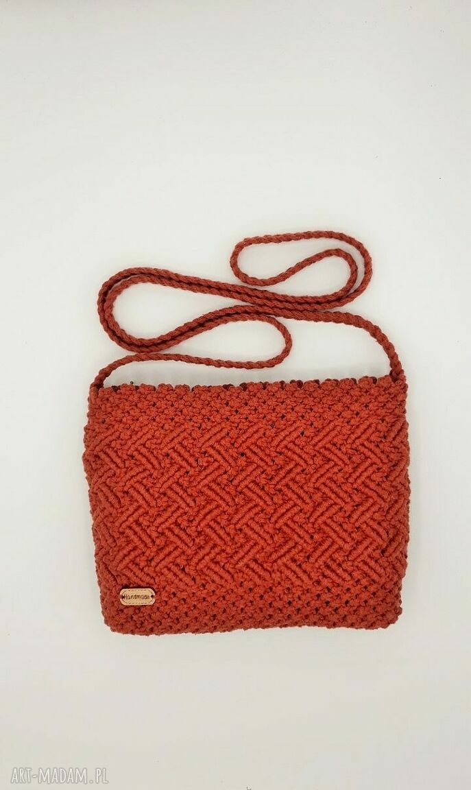 Torebka makramowa „RUDA” - boho crossbody na ramię