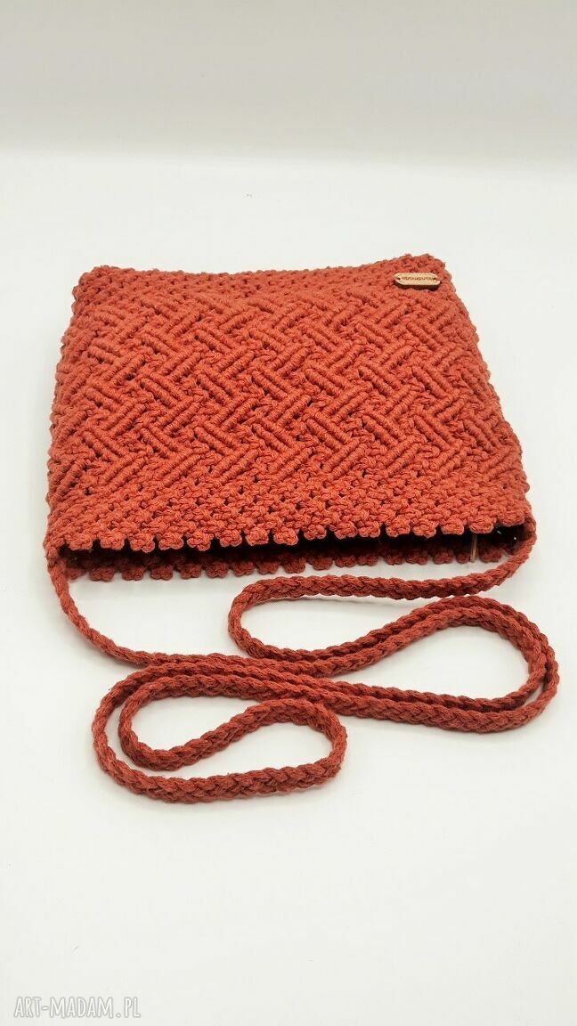Torebka makramowa „RUDA” - boho crossbody na ramię