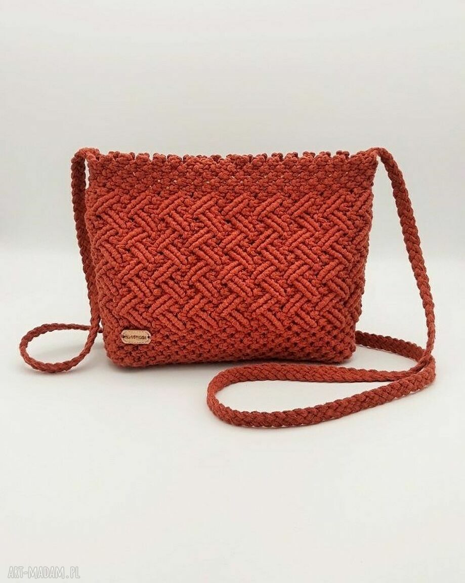 Torebka makramowa „RUDA” - boho crossbody na ramię