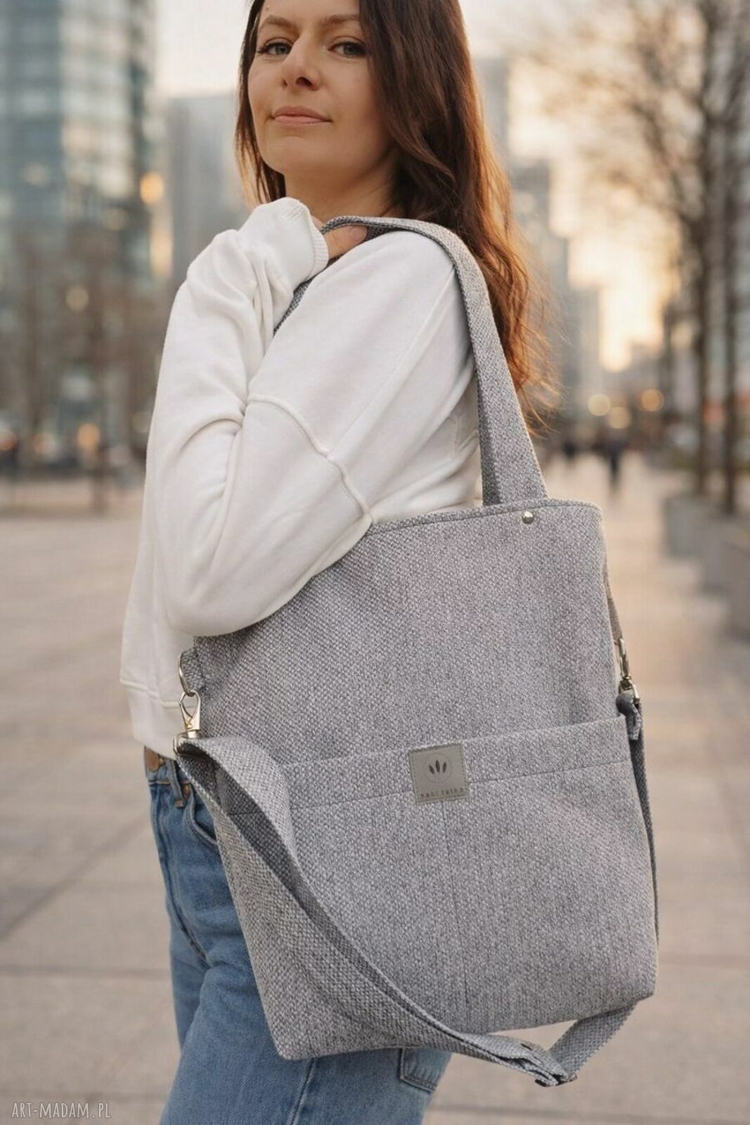 Torebka z plecionki Pocket Bag - torba kieszeniami