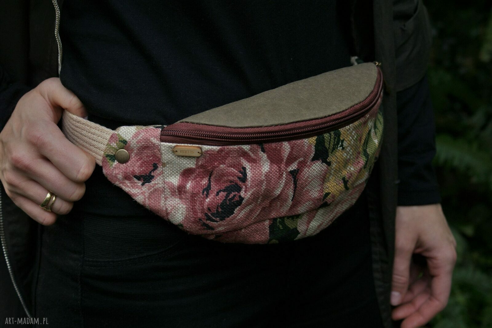Nerka róże na plecionce HandMade