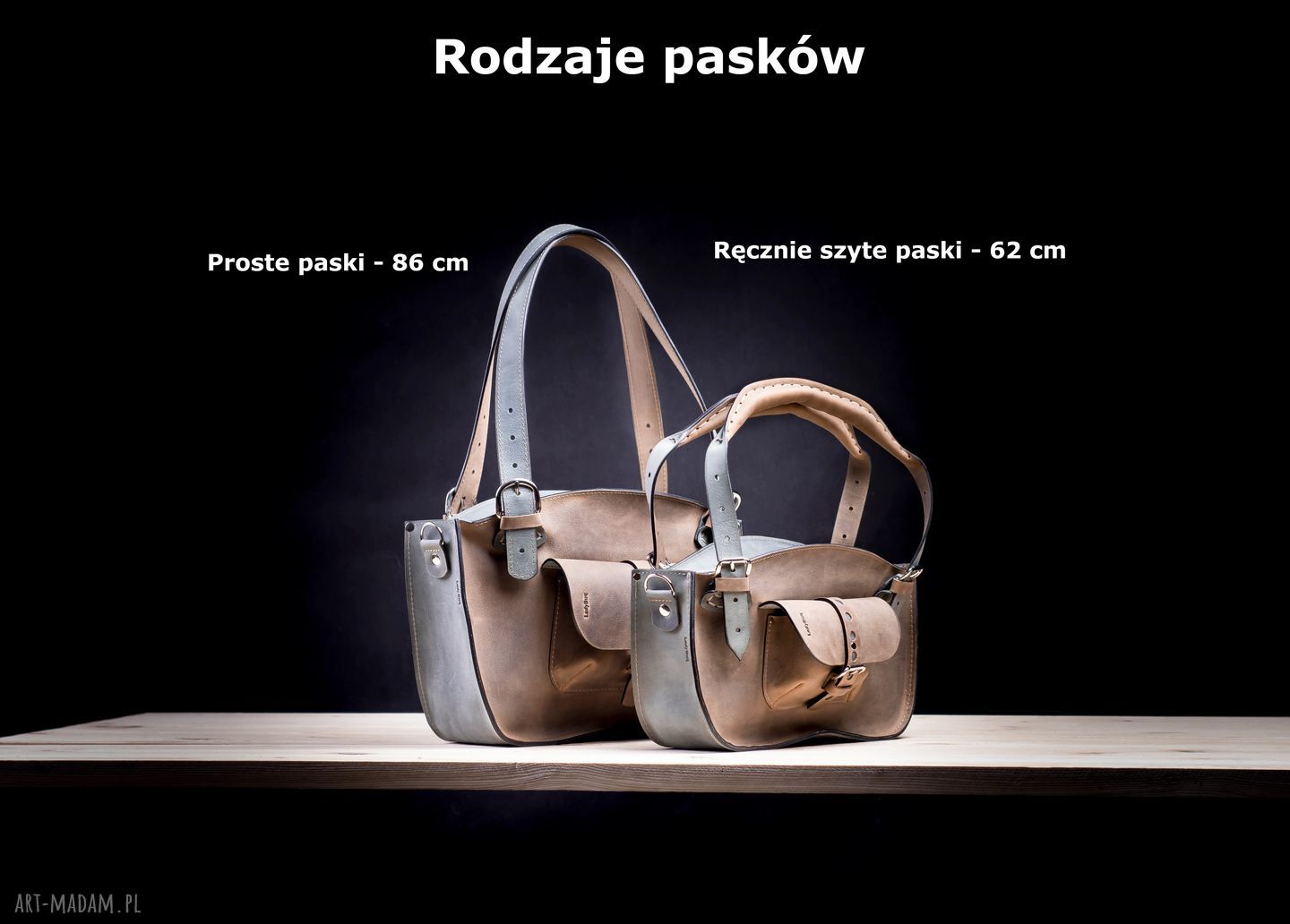 Kuferek z kopertówką na ramię - brąz i cegła (M) - Ladybuq