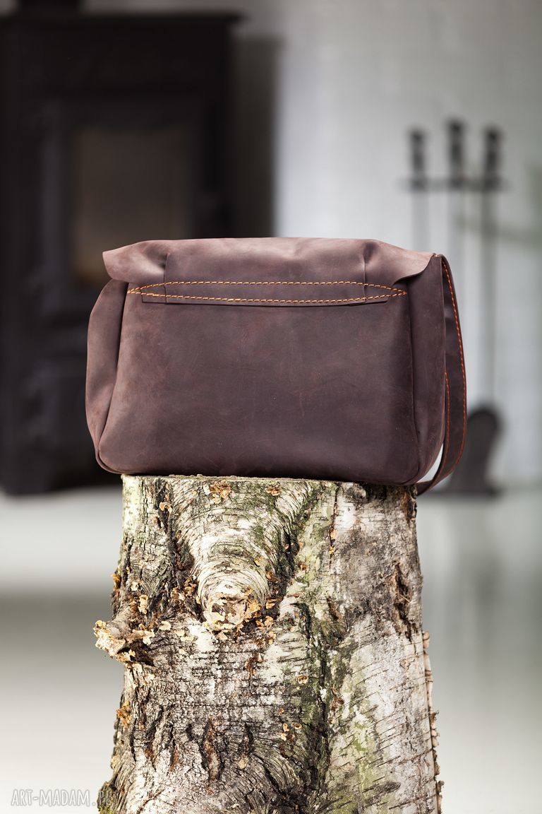 Torebka skórzana ręcznie robiona NavahoClothing na ramię