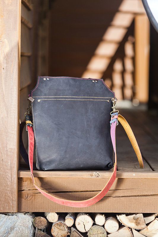 Torebka skórzana na ramię ręcznie robiona NavahoClothing - skóra naturalna