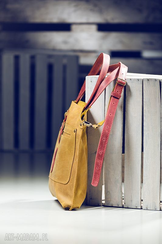 Pojemna torebka skórzana na ramię - ręcznie robiona NavahoClothing