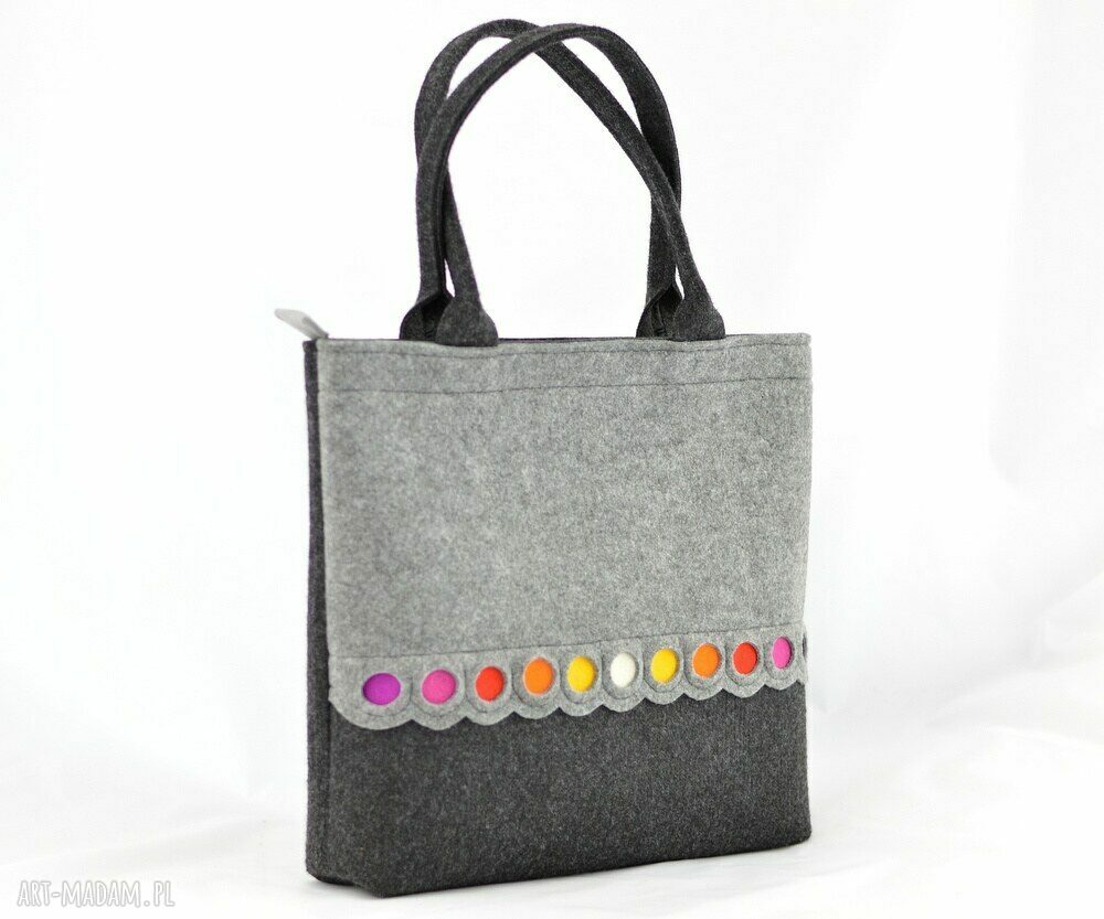 TOREBKA XL Z KOLOROWYMI KROPKAMI JESIEŃ Hand Made