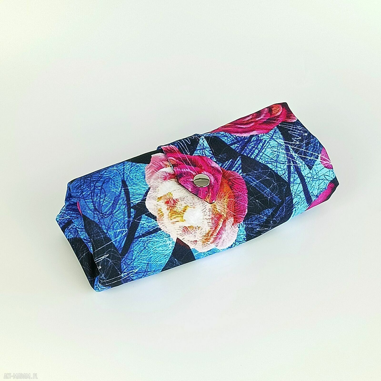 Torebka zakupowa róże - wodoodporna szoperka na ramię (handmade)