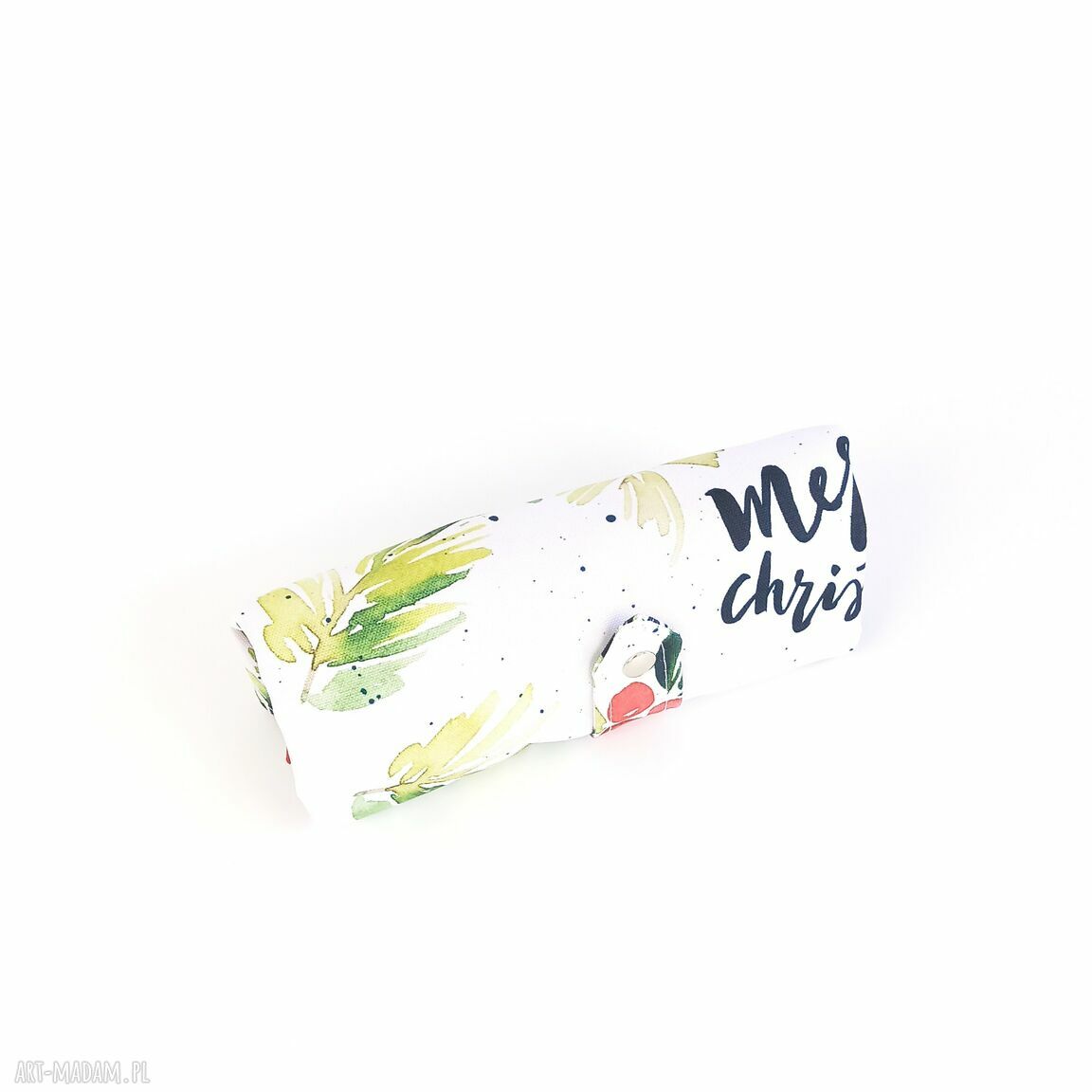 Torebka zakupowa Merry Christmas - czerwona shopperka handmade
