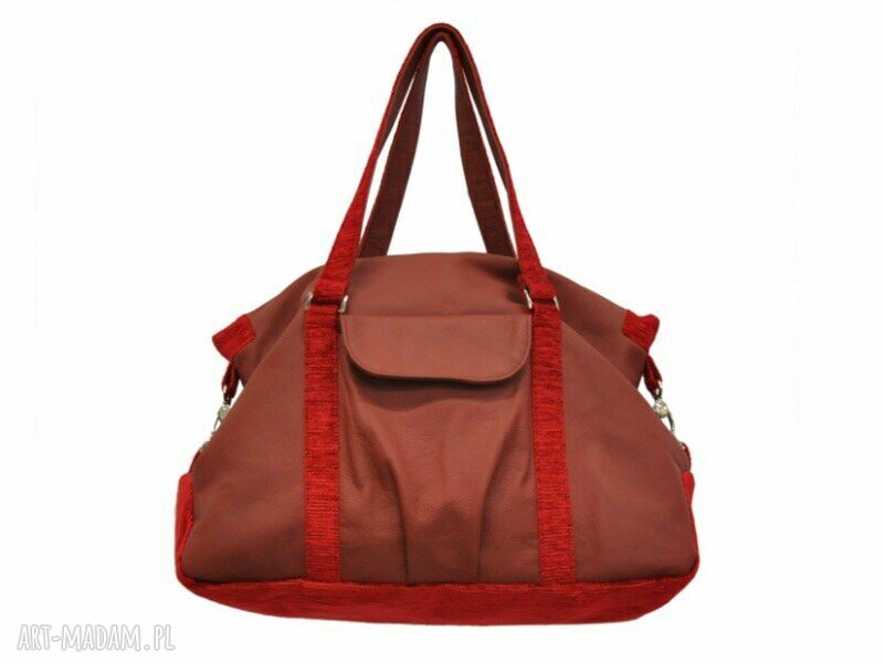 0001 bordowa torebka sportowa torba fitness pigeon markowe