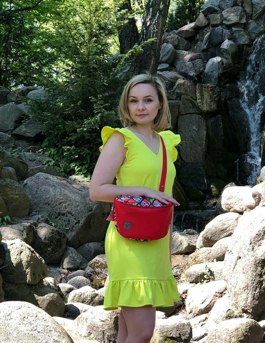 Torebko-nerka Maya - czerwień i arbuzy