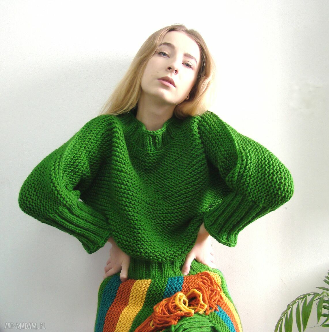 trawiasty:) sweter