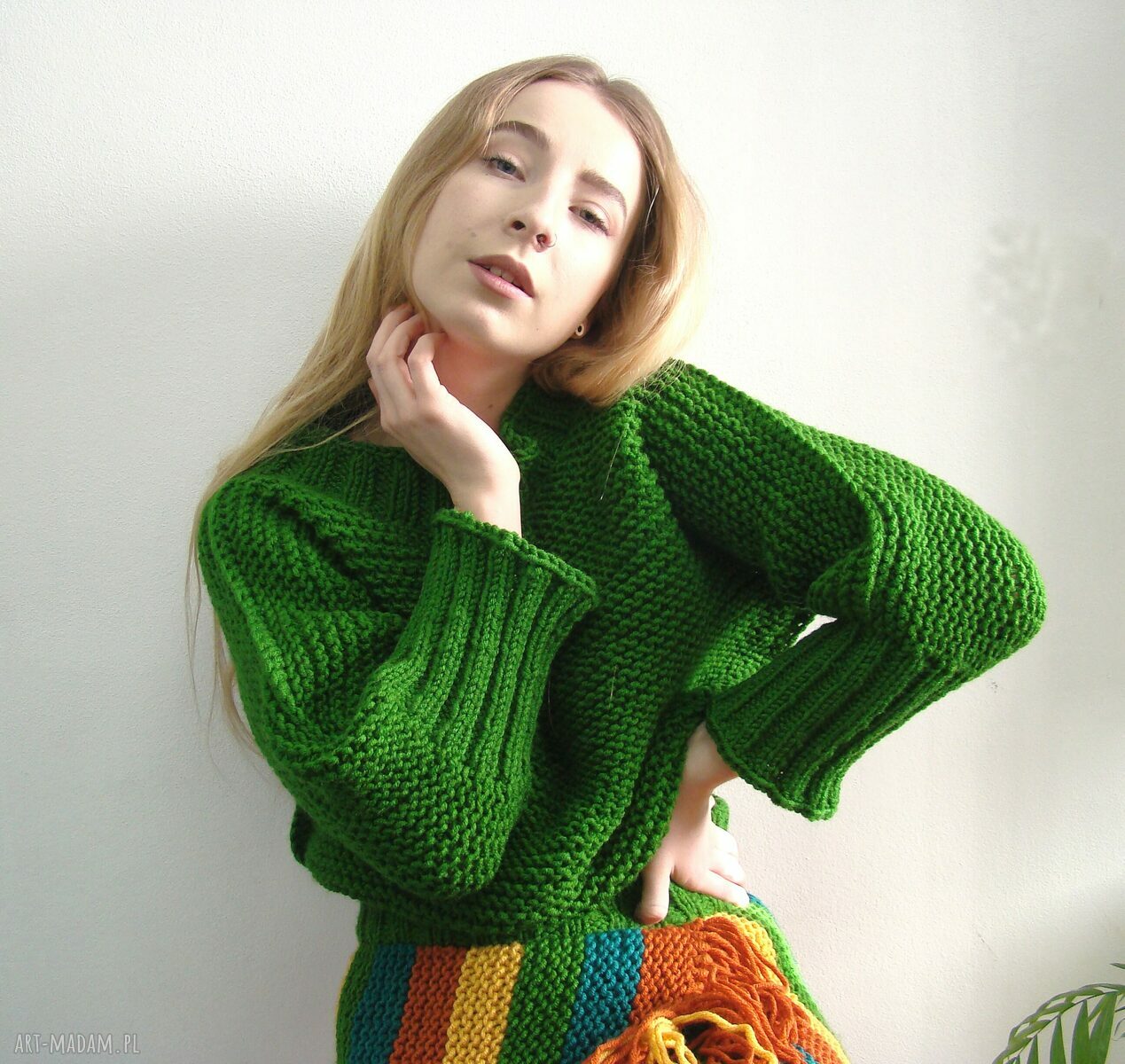 trawiasty:) sweter