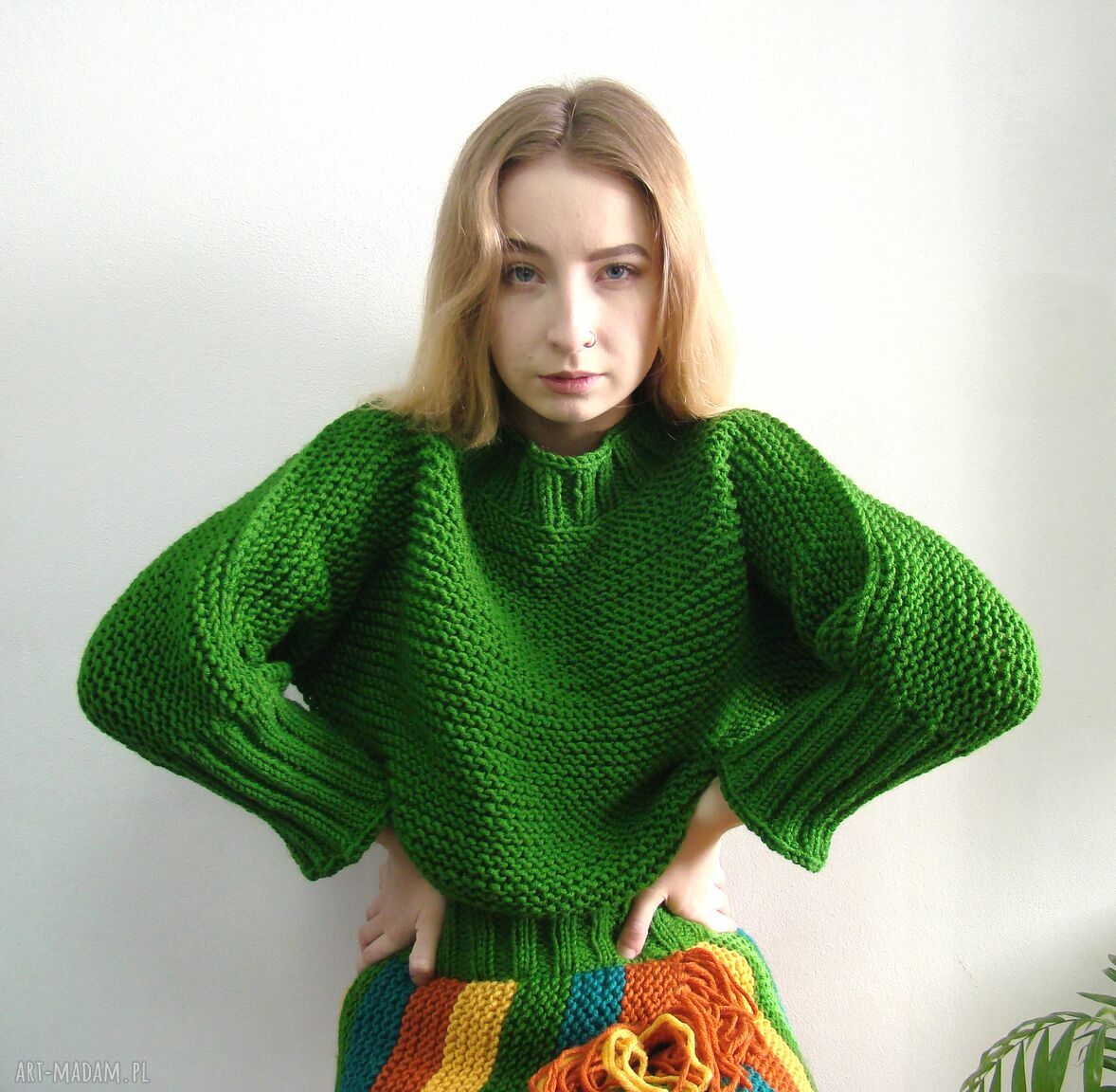 trawiasty:) sweter