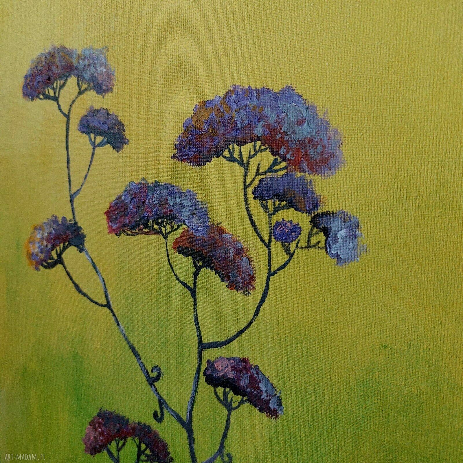 Trawki - obraz akrylowy 70x50 cm, sygnowany, gotowy do zawieszenia