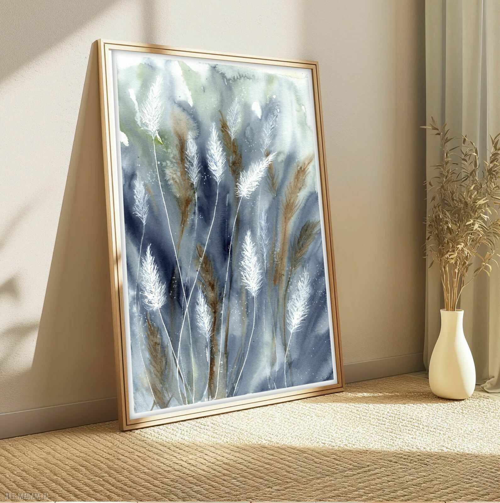 Plakat Trawy 50x70 cm - łąka i szuwary