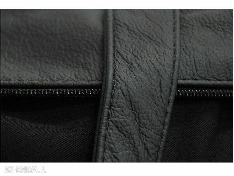 09 0013 Czarna torba sportowa / torebka fitness TIT hand made